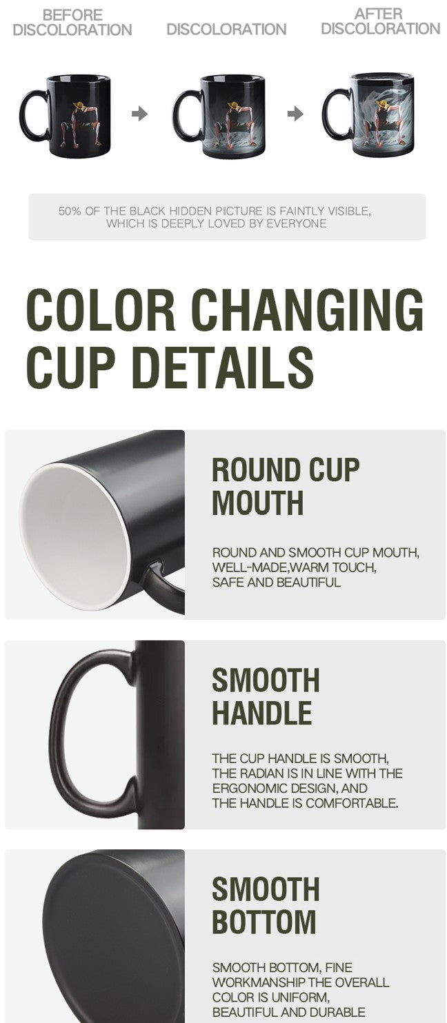 Matte Whole Mug Colour-Changing Ceramic Mug