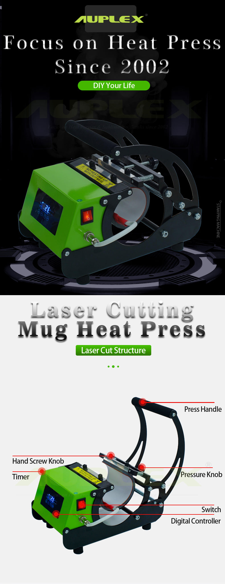 AP1803 - 5 in 1 Combo Mug Heat Press Machine