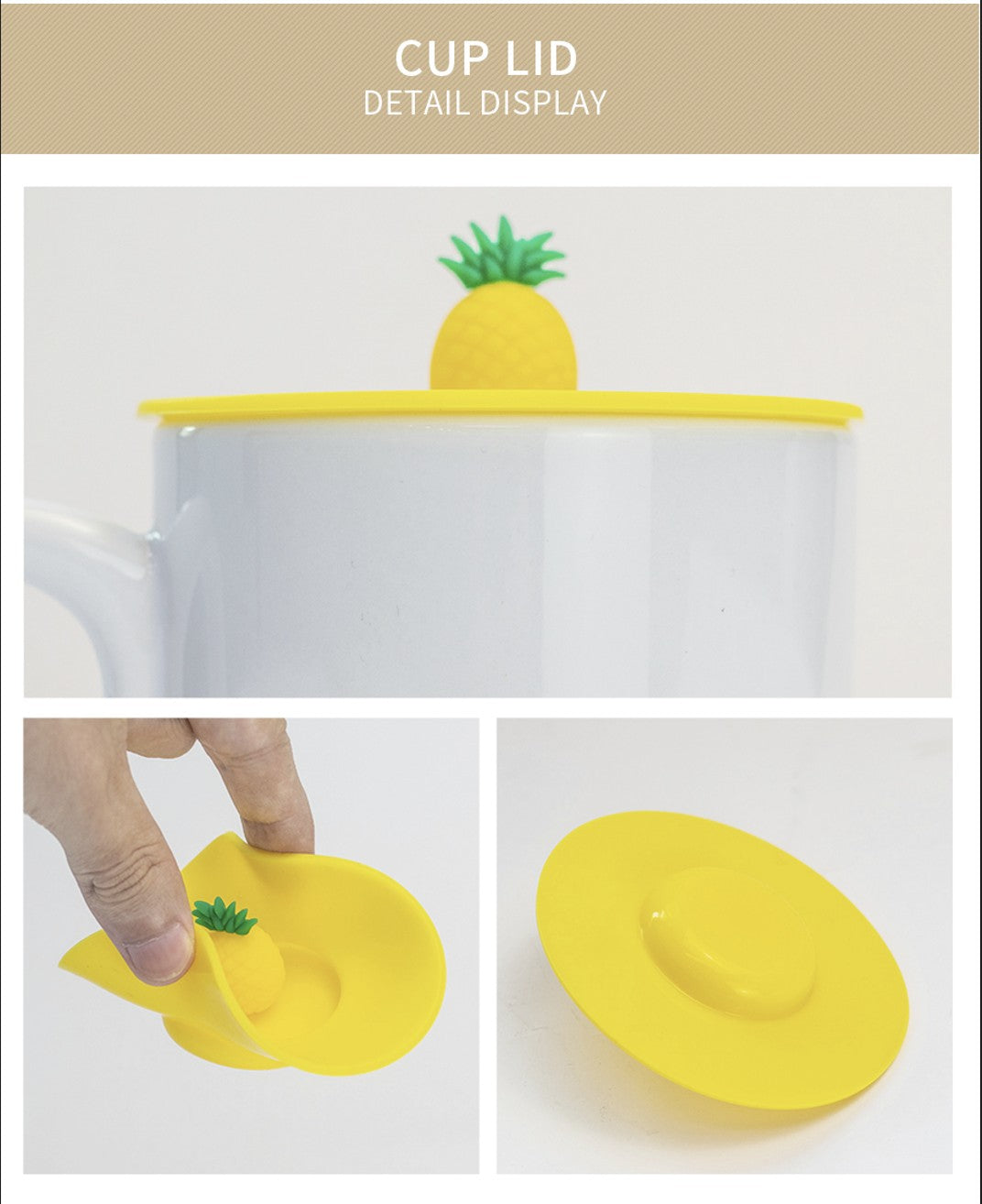 Fruity Fun Ceramic Mug with Lid