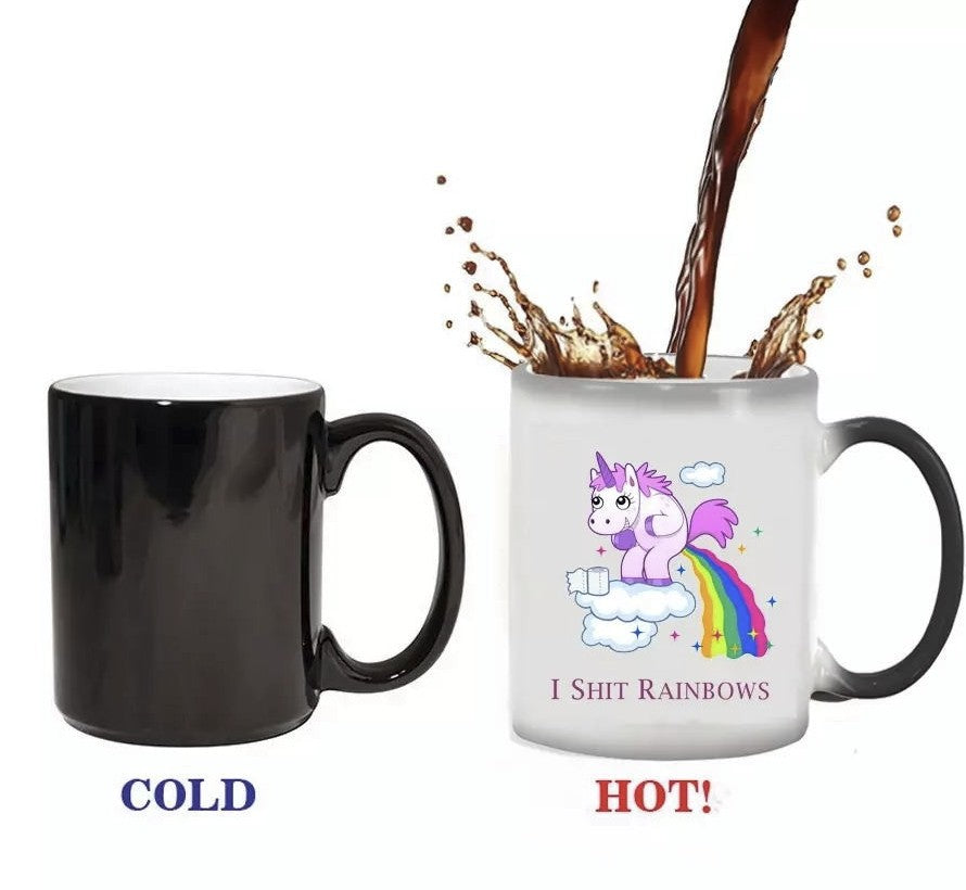 Glossy Whole Mug Colour-Changing Ceramic Magic Mug