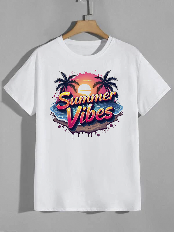 Custom Colored Sublimation Print T-Shirt – Personalized A4/A3 Design Area