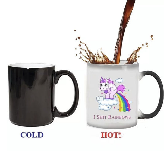 Glossy Whole Mug Colour-Changing Ceramic Magic Mug